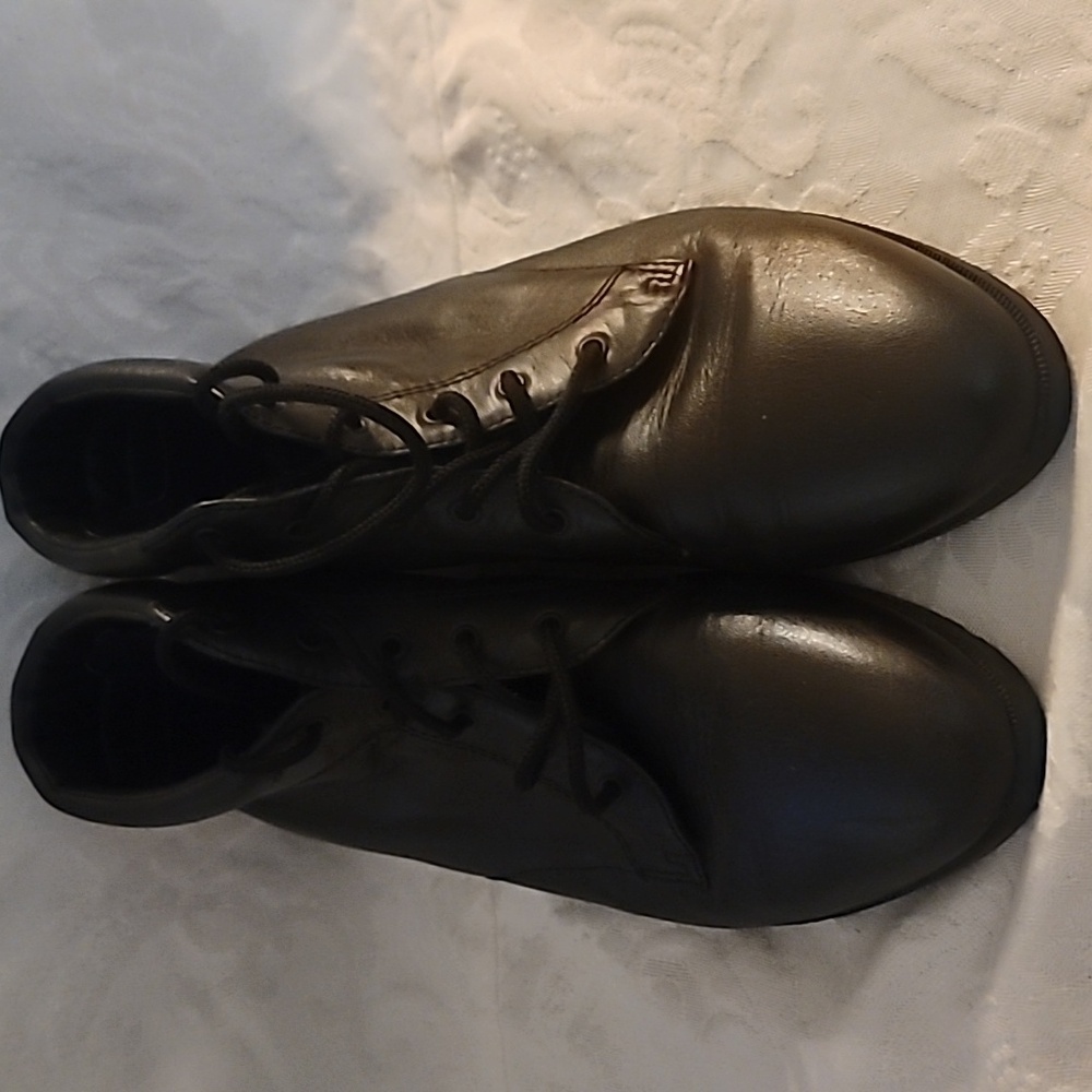 Dane XX, 8 medium Vintage, Black Granny Boots